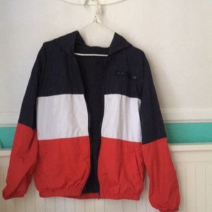 Brandy Melville red/white/blue Windbreaker